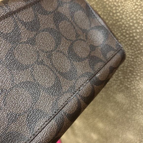 🔥🔥🔥Coach Signature Canvas Pink Leather Strap Crossbody Shoulder Bag - Picture 15 of 15